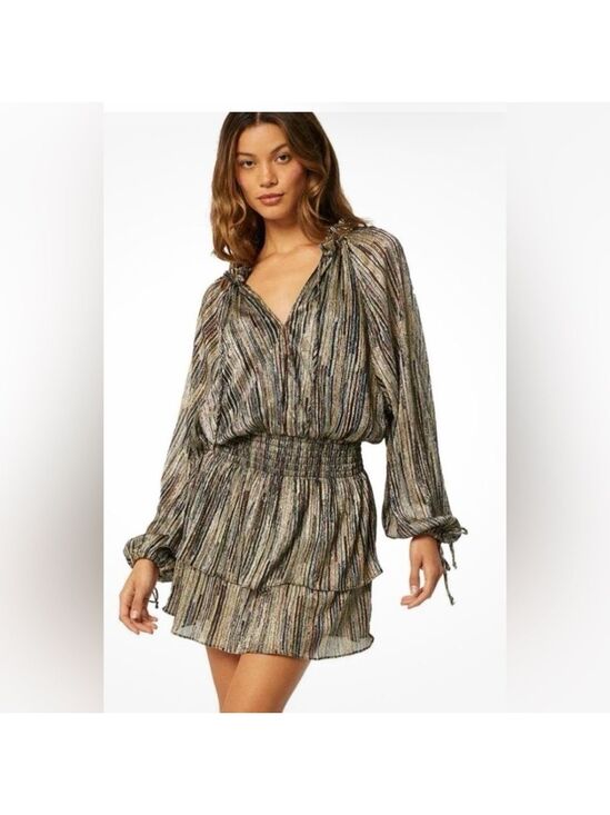 Misa Los Angeles Dresses & Skirts - Misa Los Angeles Multicolor  mShirin blouson mini dress worn once! Size M